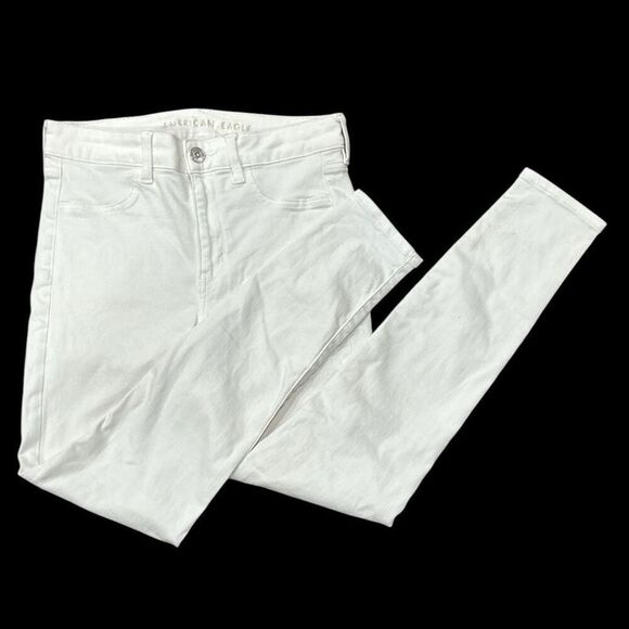 AEO AMERICAN EAGLE OUTFITTERS Hi-Rise Jegging Jeans White Plaid & MICHAEL KORS B - Picture 4 of 8